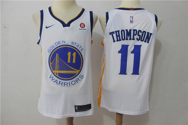 Men Golden State Warriors #11 Thompson Black Game Nike NBA Jerseys1->golden state warriors->NBA Jersey
